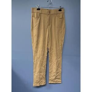 Skywin Tan Stretch Dress Pants M 87 Nylon 13 Elastane